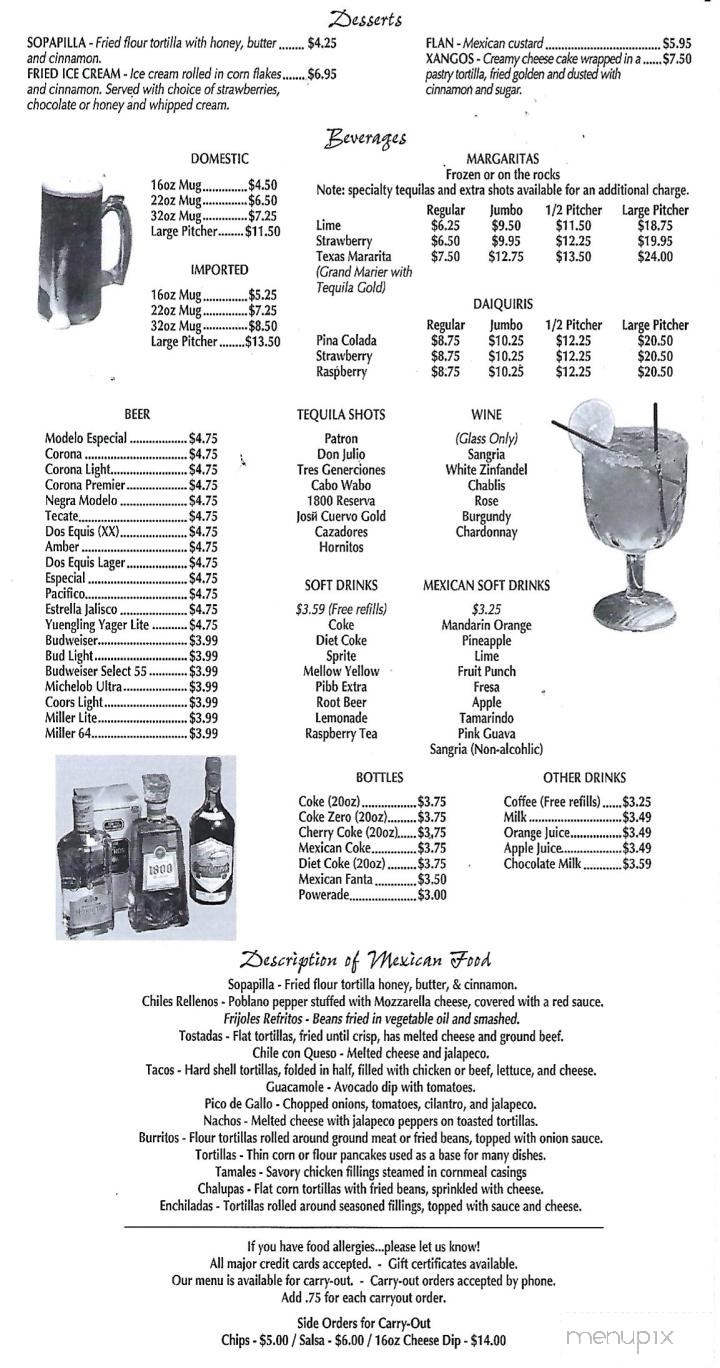 Casa Lupita - New Bremen, OH menu_pic