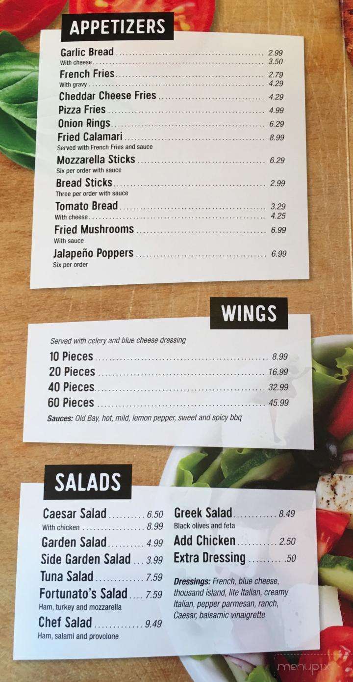 Fortunato Brothers Pizza - Bel Air, MD menu_pic