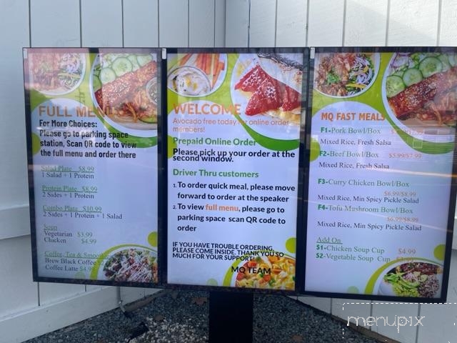 MQ Healthy Food - Millbrae, CA menu_pic