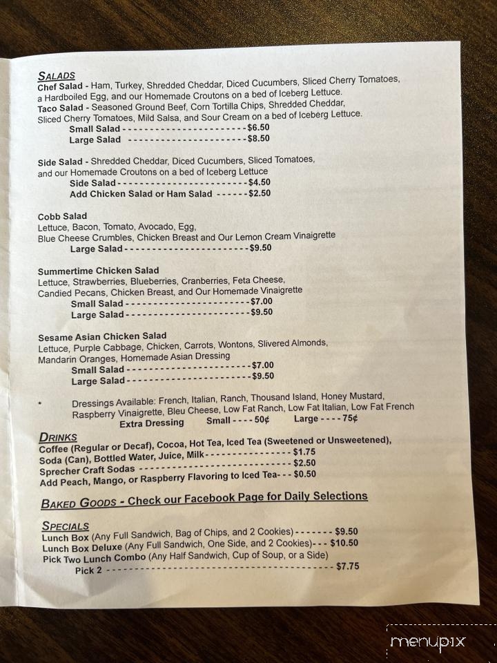 Deep Roots Bakery and Cafe - Lincoln, IL menu_pic