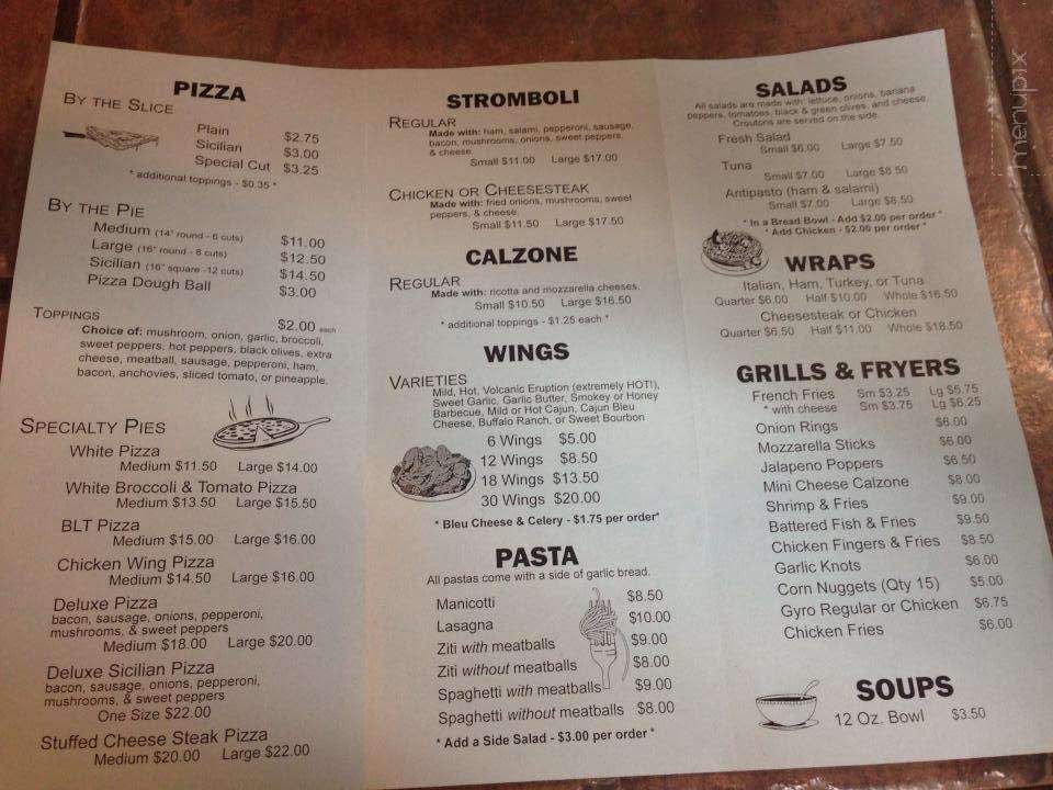 Antonio's Pizza - Nanticoke, PA menu_pic