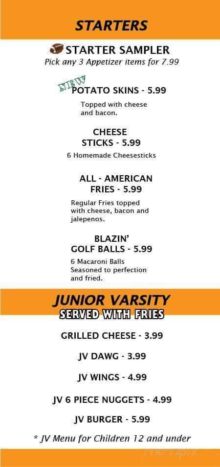 The Varsity Grille - Opelousas, LA menu_pic