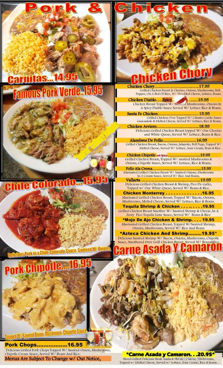Fiesta Azteca Mexican Restaurant - Raytown, MO menu_pic