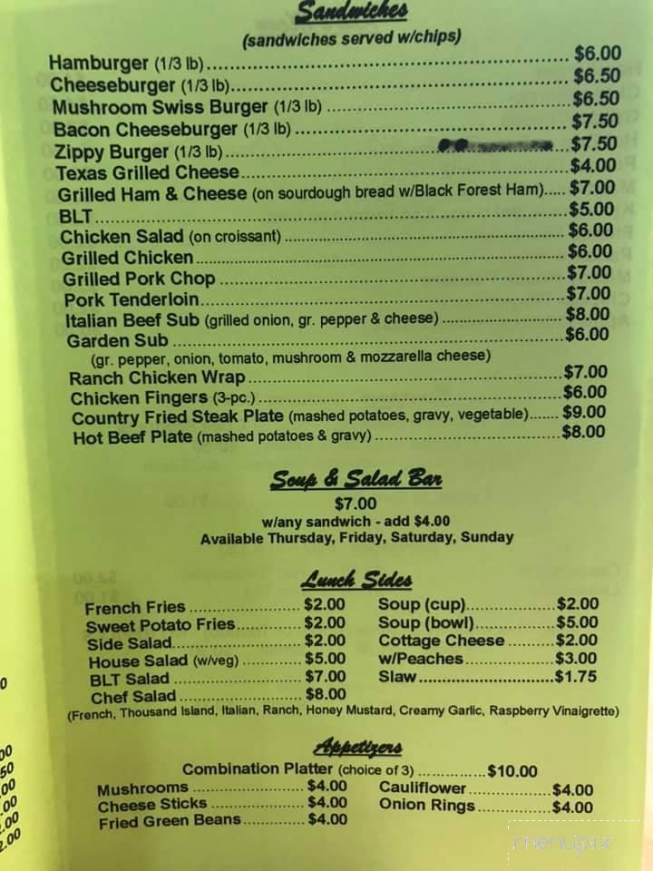 L J's Garden Cafe - Magnolia, IL menu_pic
