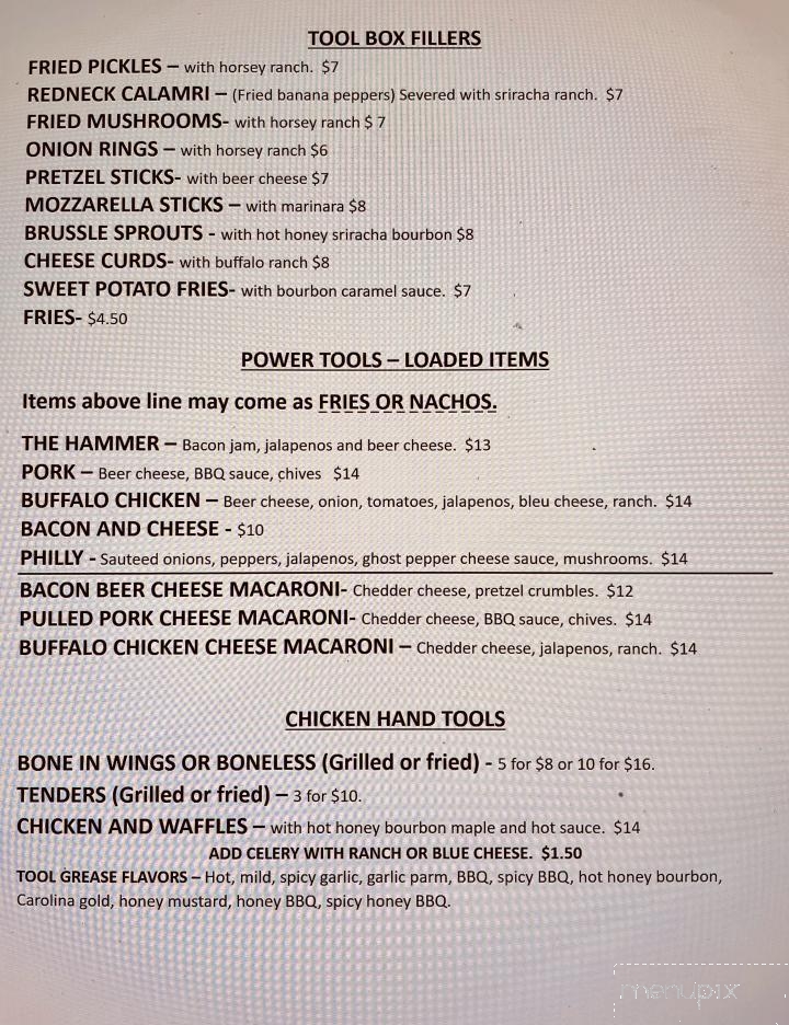 Hammer Time Pub - Mt Sterling, OH menu_pic