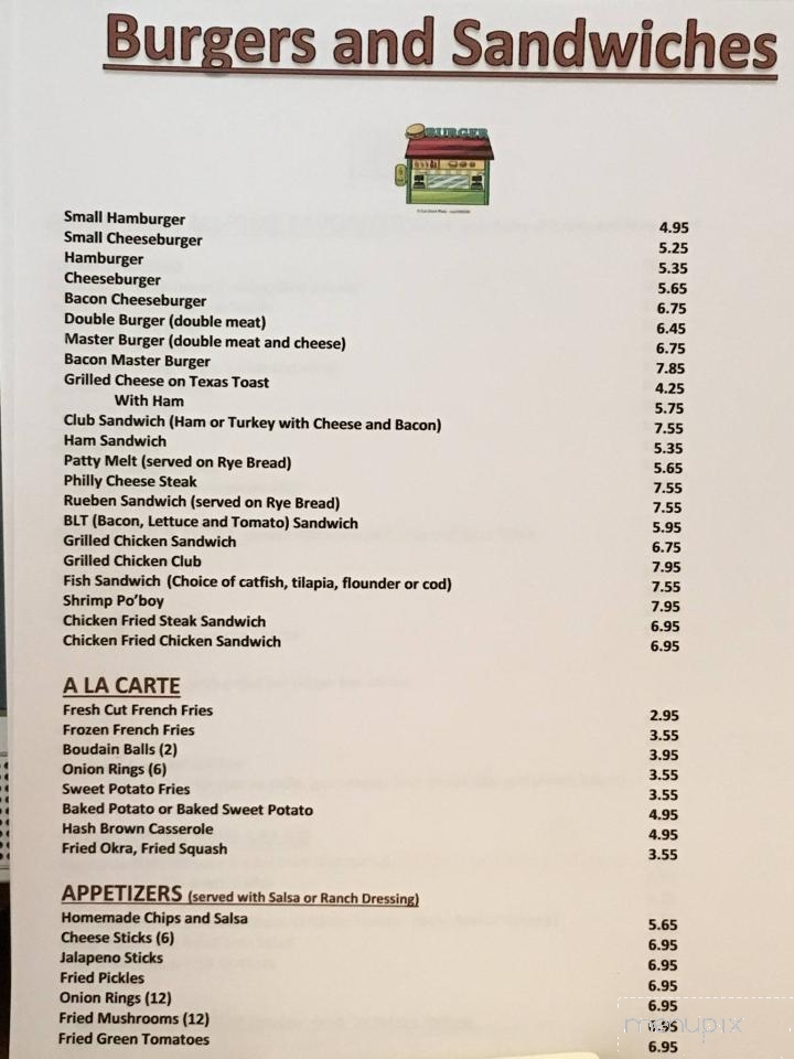 Fish Pond Restaurant - Willis, TX menu_pic