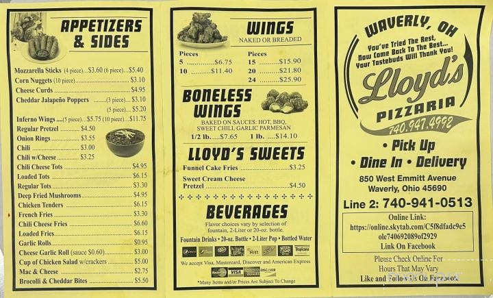 Lloyd's Pizzeria - Waverly, OH