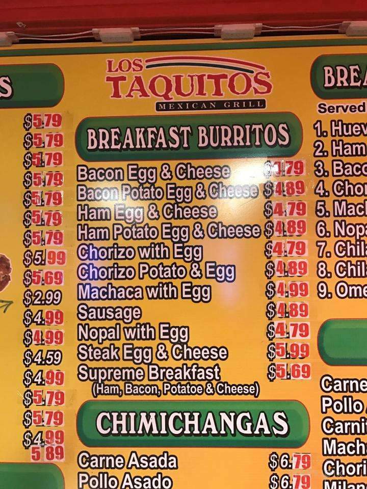 Los Taquitos Mexican Grill - Chula Vista, CA menu_pic