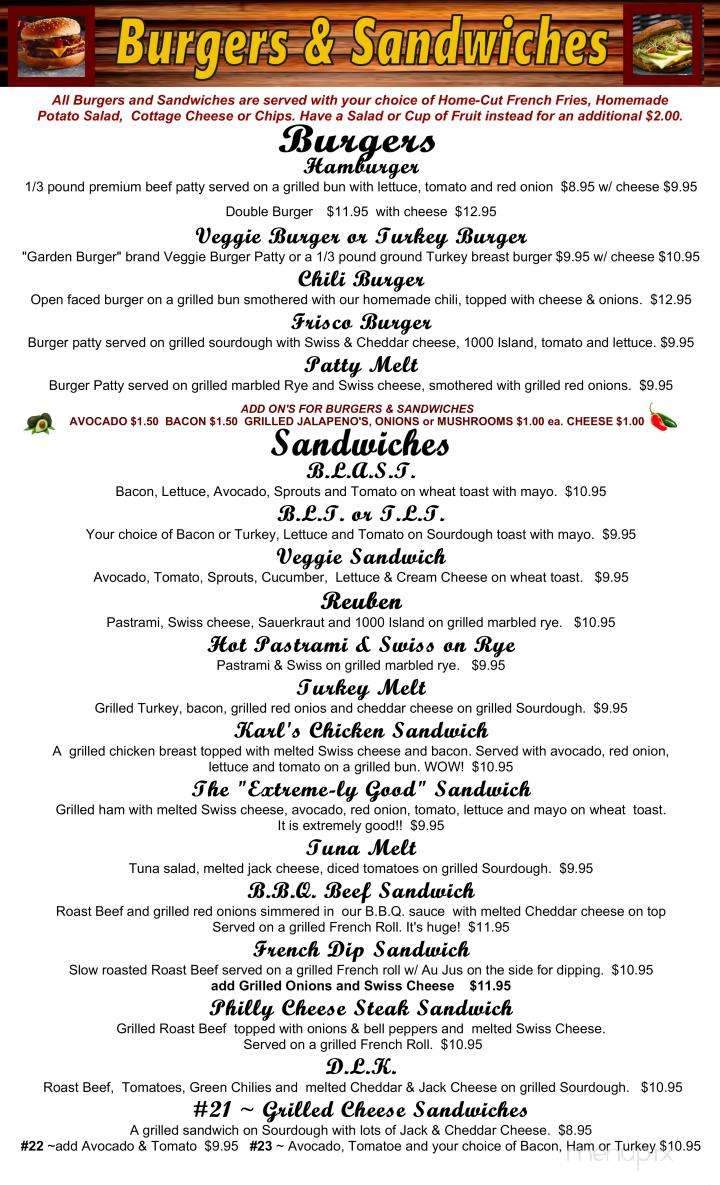 Donner Lake Kitchen - Truckee, CA menu_pic