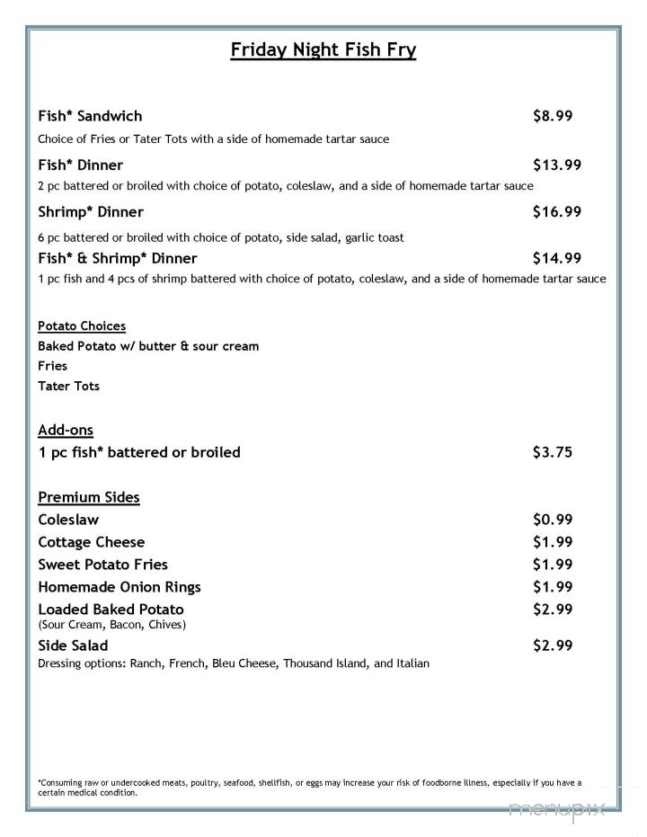Pickwick Inn - Winona, MN menu_pic