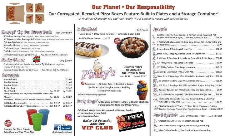Nick's Pizza - Akron, OH menu_pic