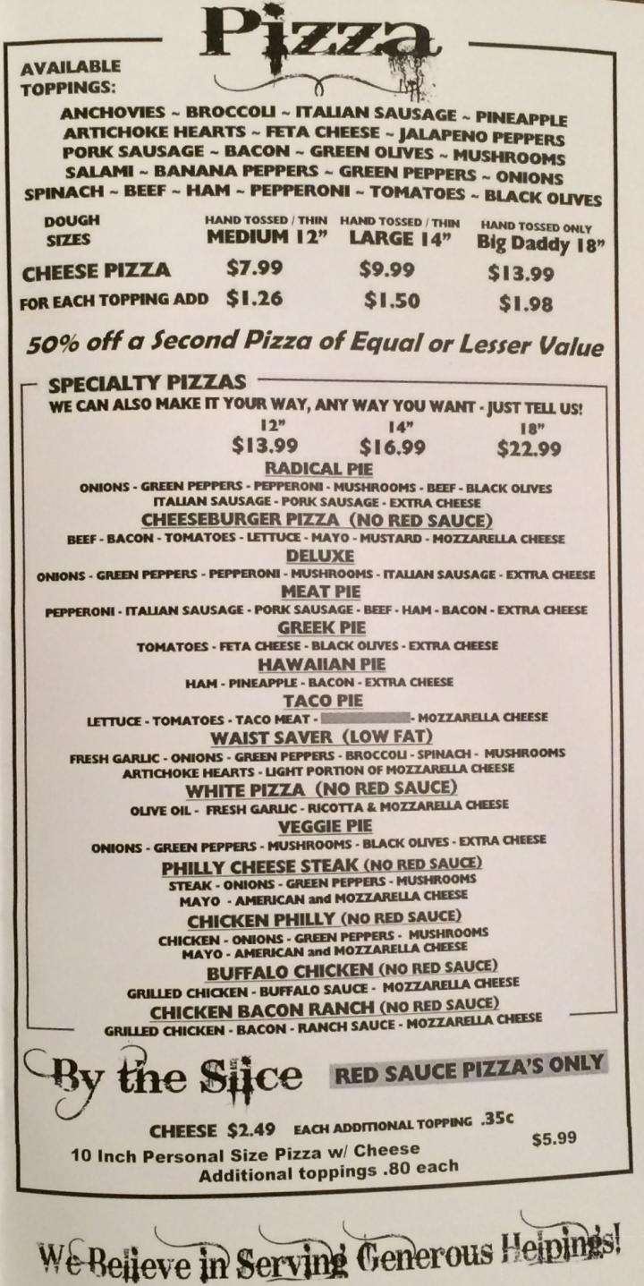 Pebble Creek Pizza - Greenville, SC