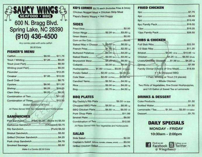 Saucy Wings - Spring Lake, NC