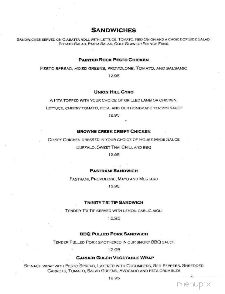 Tangle Blue Saloon - Weaverville, CA menu_pic