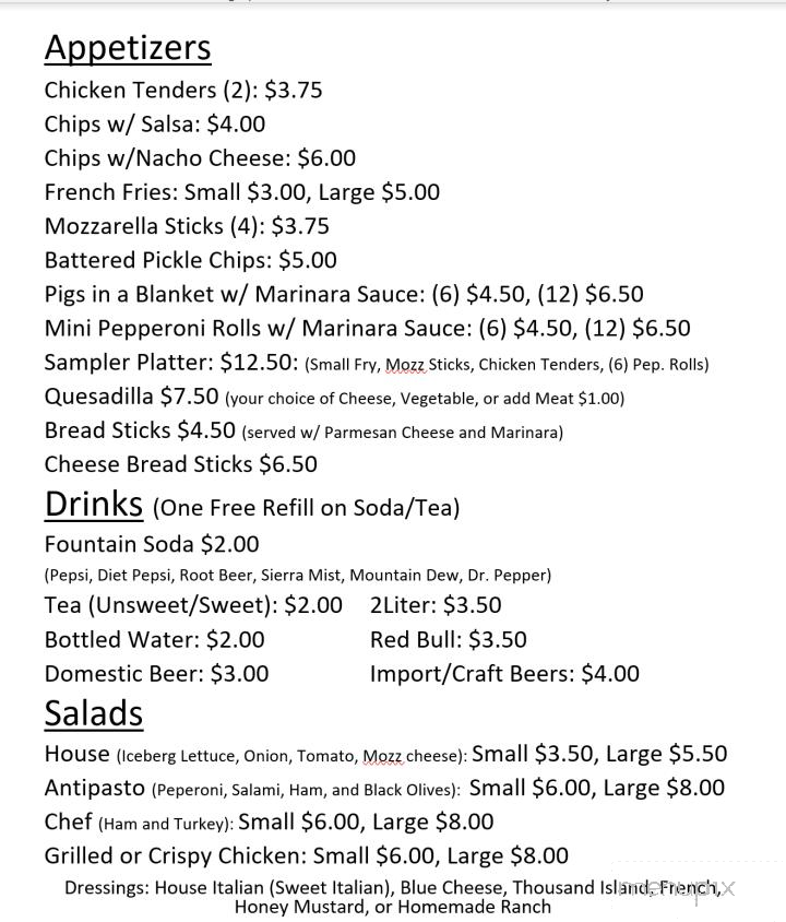 Washington Square - Clarksburg, WV menu_pic