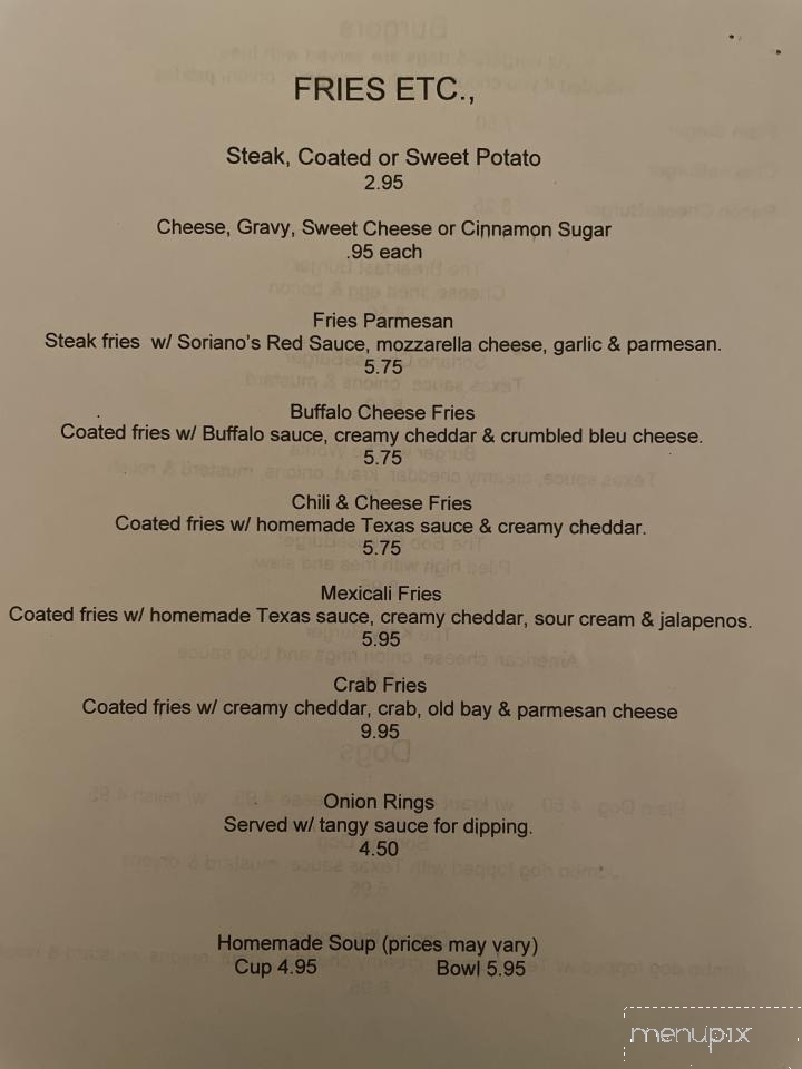 Cafe Soriano - Peckville, PA menu_pic