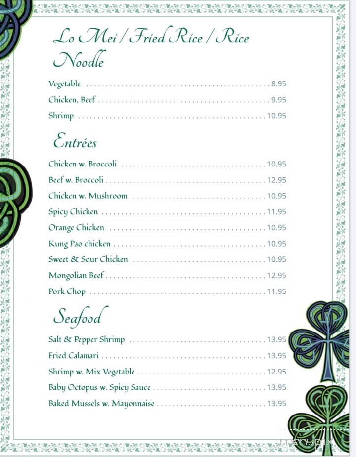 Tin Tin Buffet - Portland, OR menu_pic