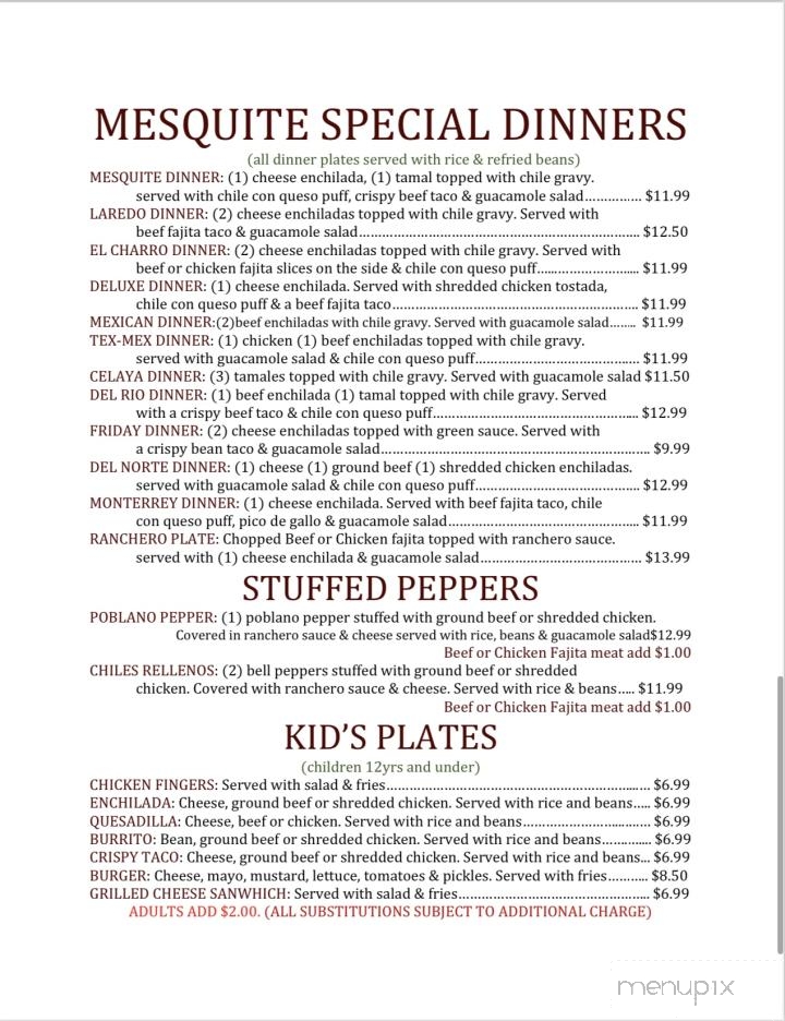Mesquite Mexican Grill - Sealy, TX
