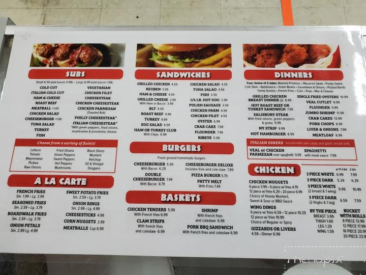 Market Street Deli - Pocomoke City, MD menu_pic