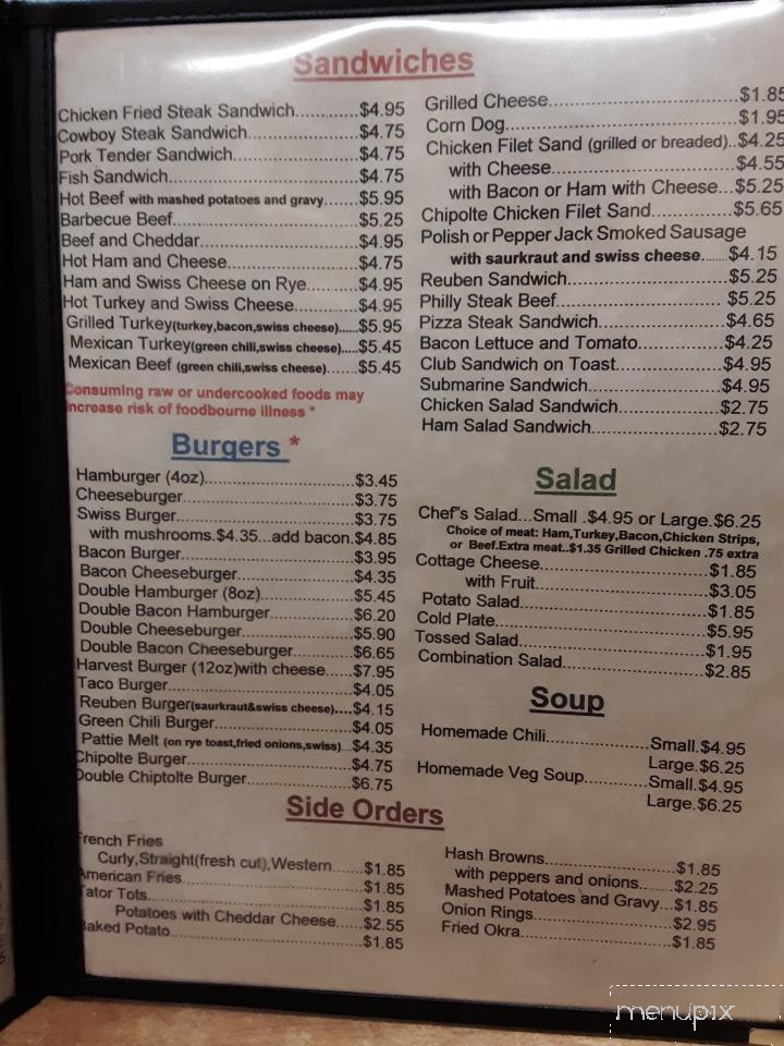 Don's Place - Protection, KS menu_pic