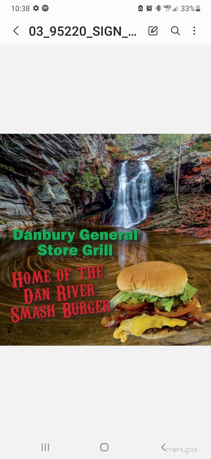 Danbury General Grill - Danbury, NC menu_pic