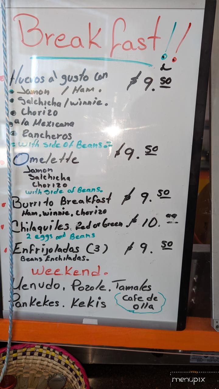 Erika's Mexican Food - Farmington, AR menu_pic