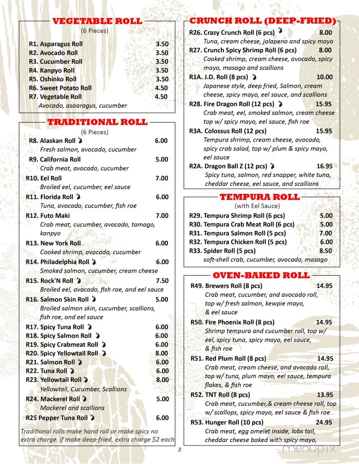 Hokkaido Sushi & Grill - Wisconsin Rapids, WI menu_pic