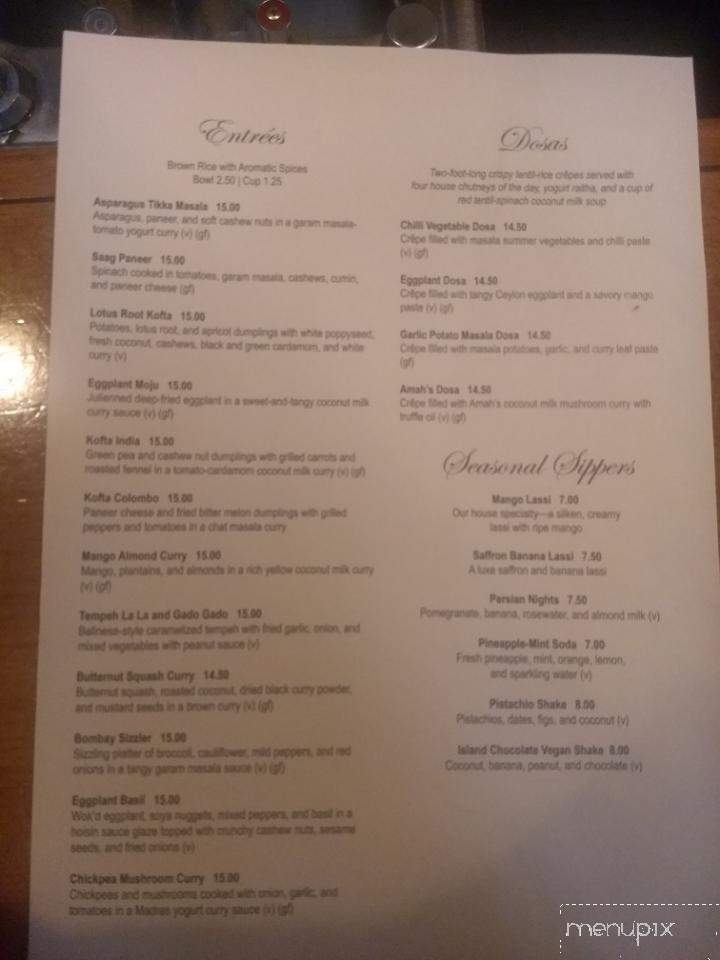 Malabar Restaurant - Santa Cruz, CA menu_pic