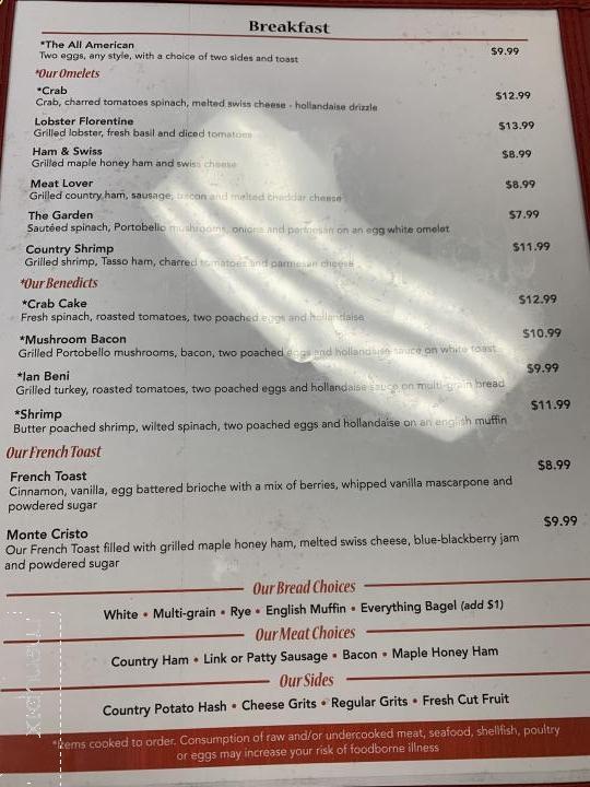 New Day Cafe - Leland, NC menu_pic