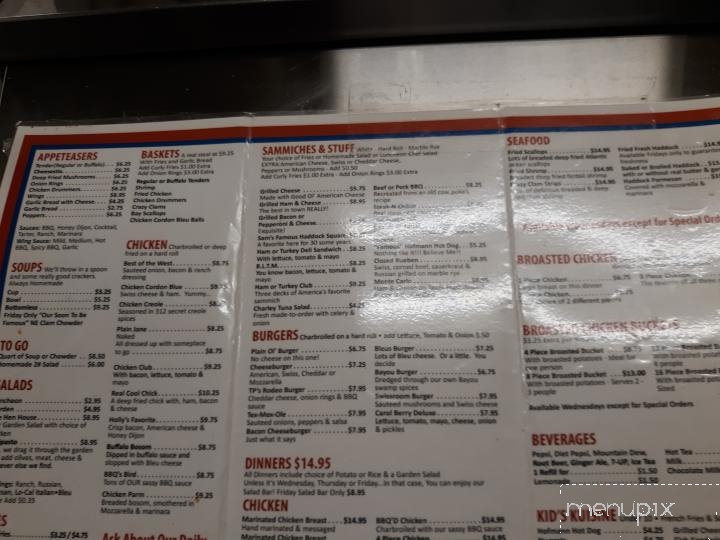 Ten Pin Restaurant - Chittenango, NY menu_pic