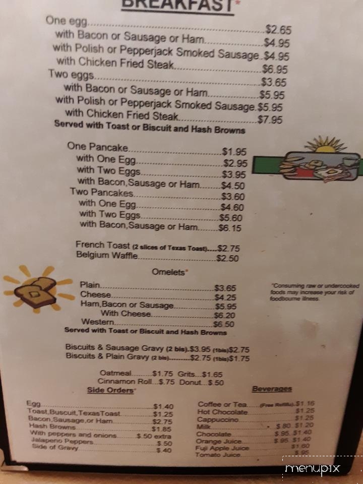 Don's Place - Protection, KS menu_pic
