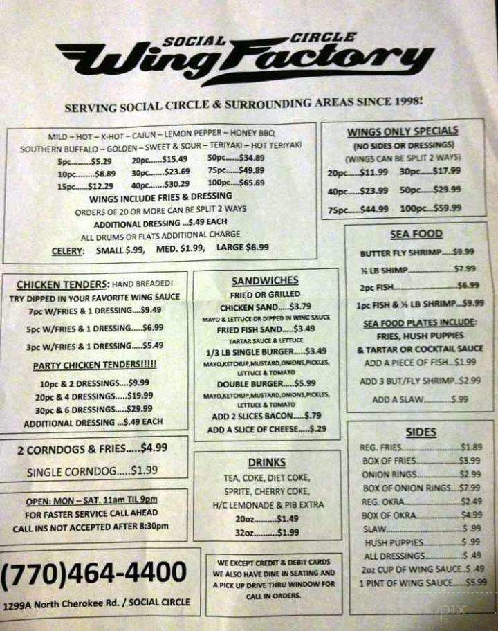 Social Circle Wings - Social Circle, GA menu_pic