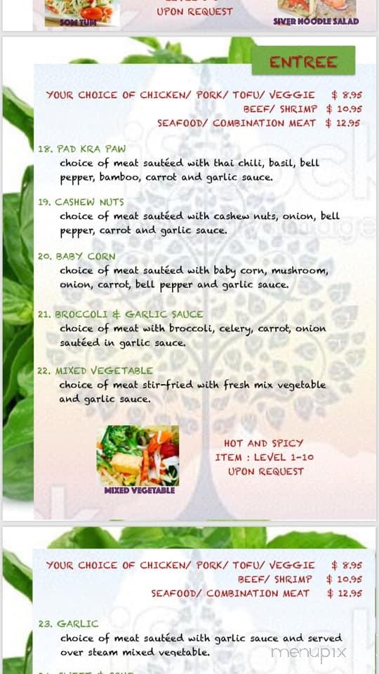 Thai Basil Restaurant - Visalia, CA menu_pic