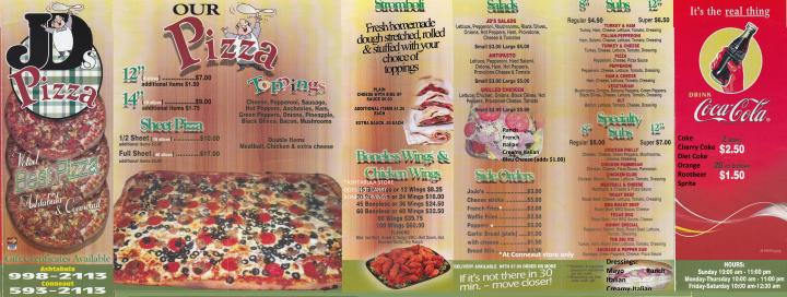 J D's Pizza - Ashtabula, OH menu_pic