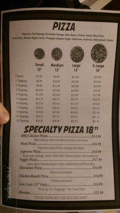 Rudy's Pizzeria - Chesapeake, OH menu_pic