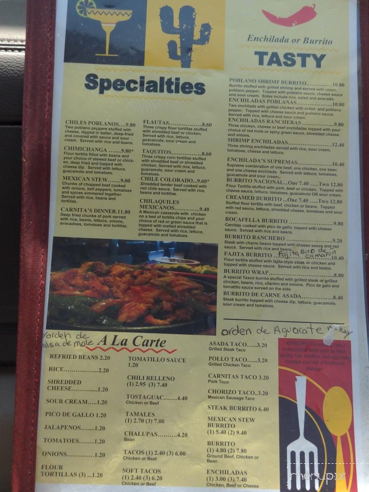 Taxco Mexican Restaurant - Atlanta, GA menu_pic