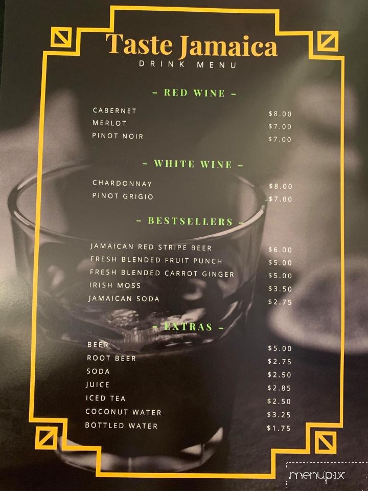 Taste Jamaica - Ellsworth, ME menu_pic