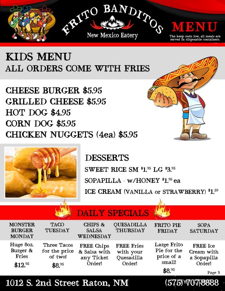 Frito Banditos New Mexican Eatery - Raton, NM