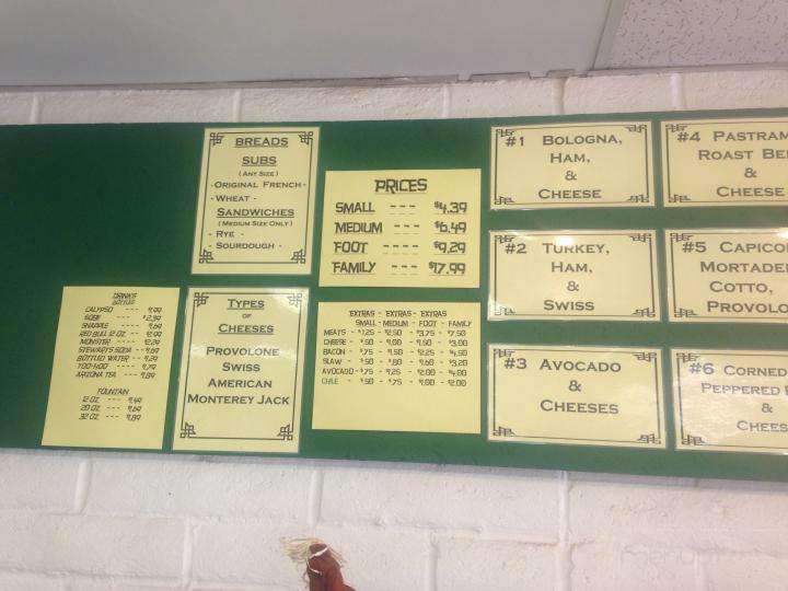 Brown Bag Deli - Alamogordo, NM menu_pic