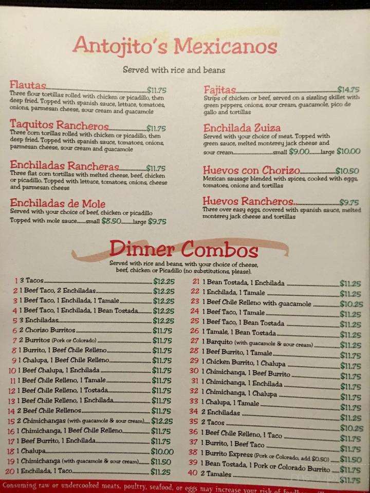 El Corral Mexican Restaurant - Langley, WA menu_pic