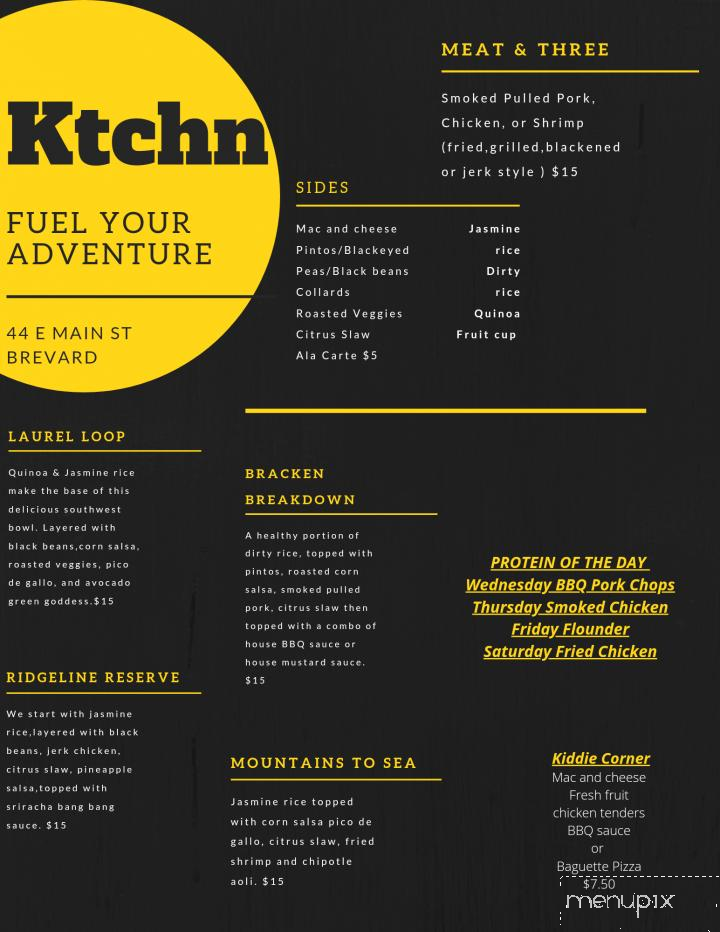 Ktchn - Brevard, NC menu_pic