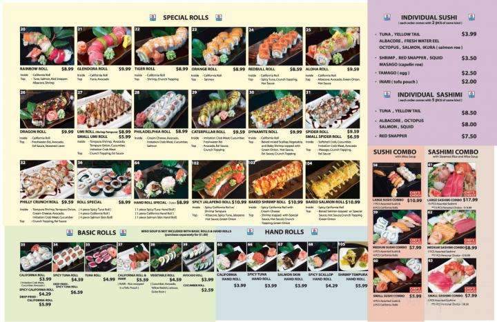 Umi Sushi - Glendora, CA menu_pic