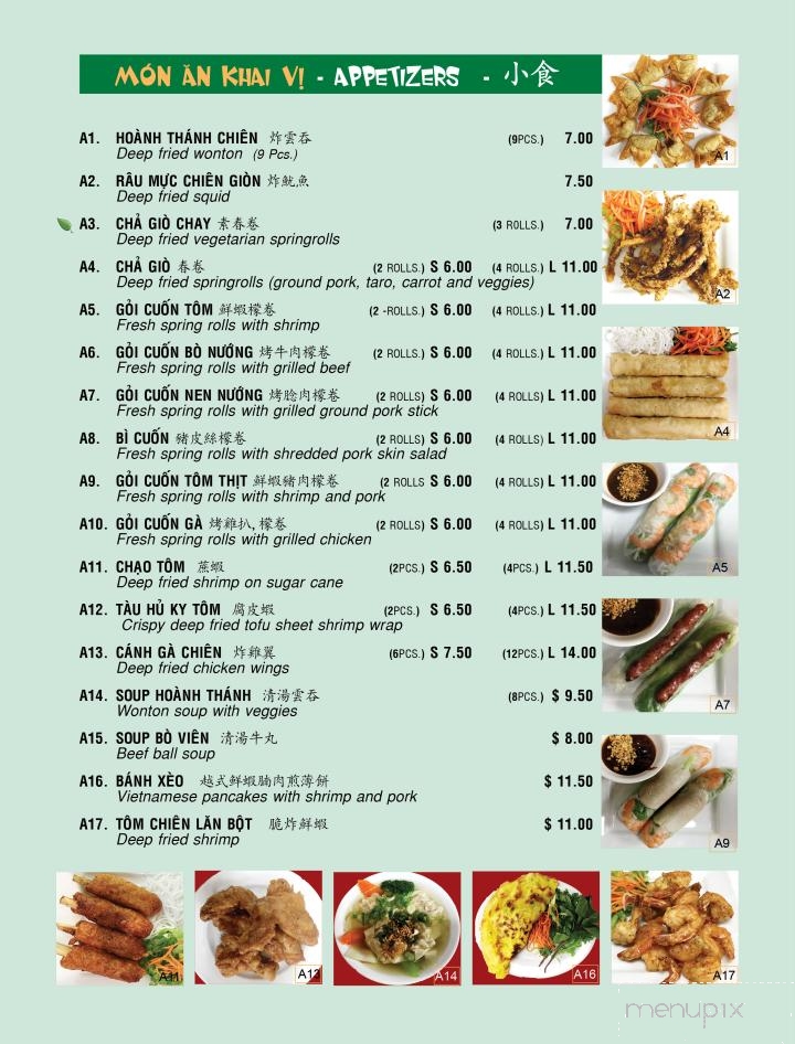 Pho Weston - Vaughan, ON menu_pic