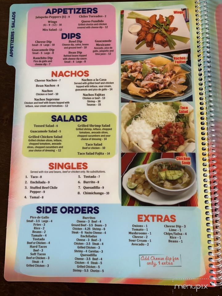 El Agave - Highlands, NC menu_pic