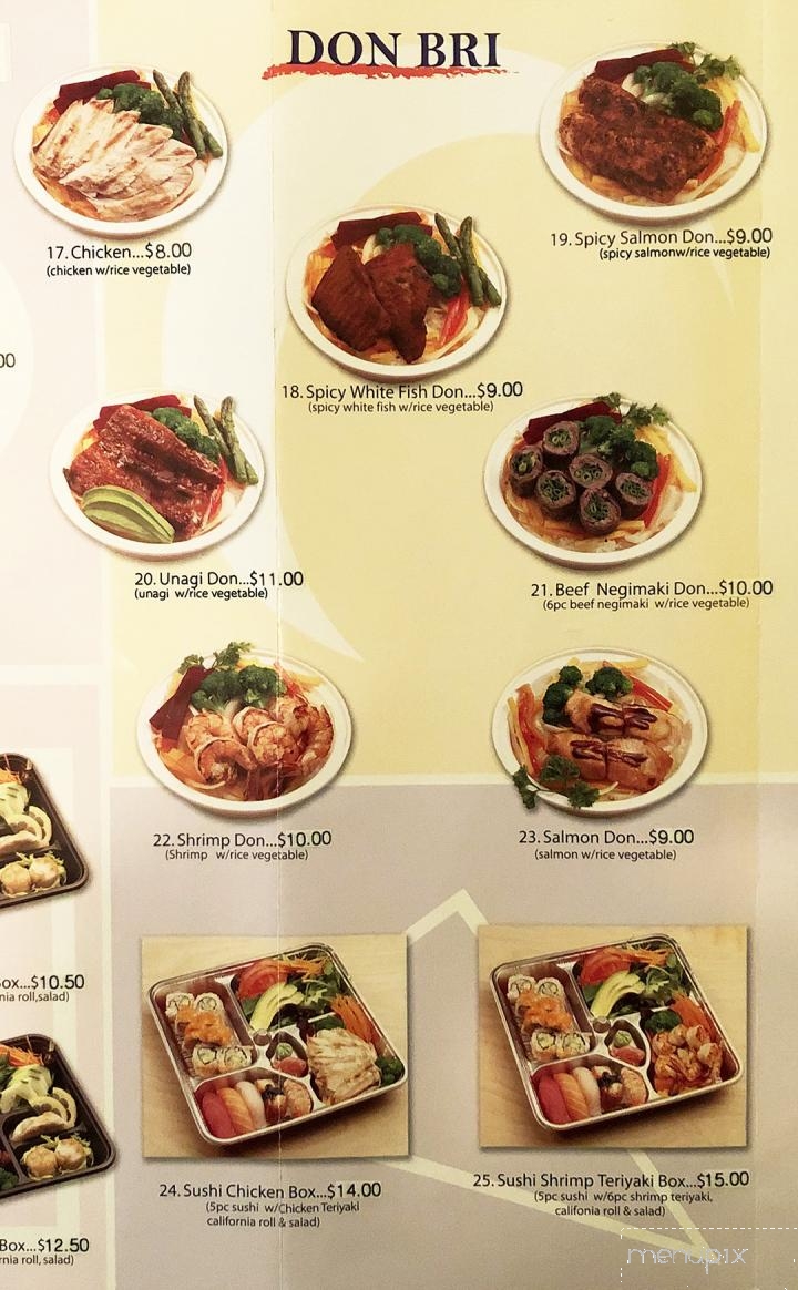 Arigato - North Haledon, NJ menu_pic
