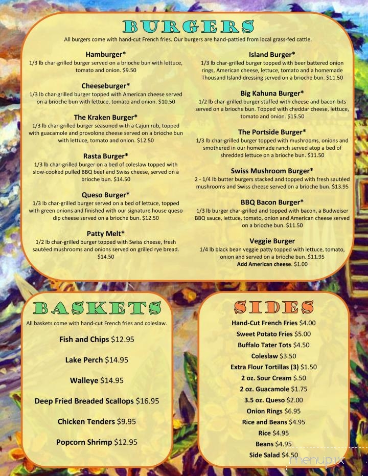 Island Fever Rum Bar & Grill - Jacksonport, WI menu_pic