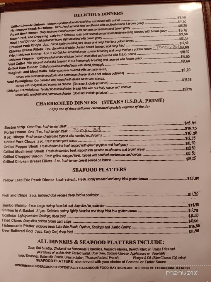 George's Family Restaurant - Elyria, OH menu_pic