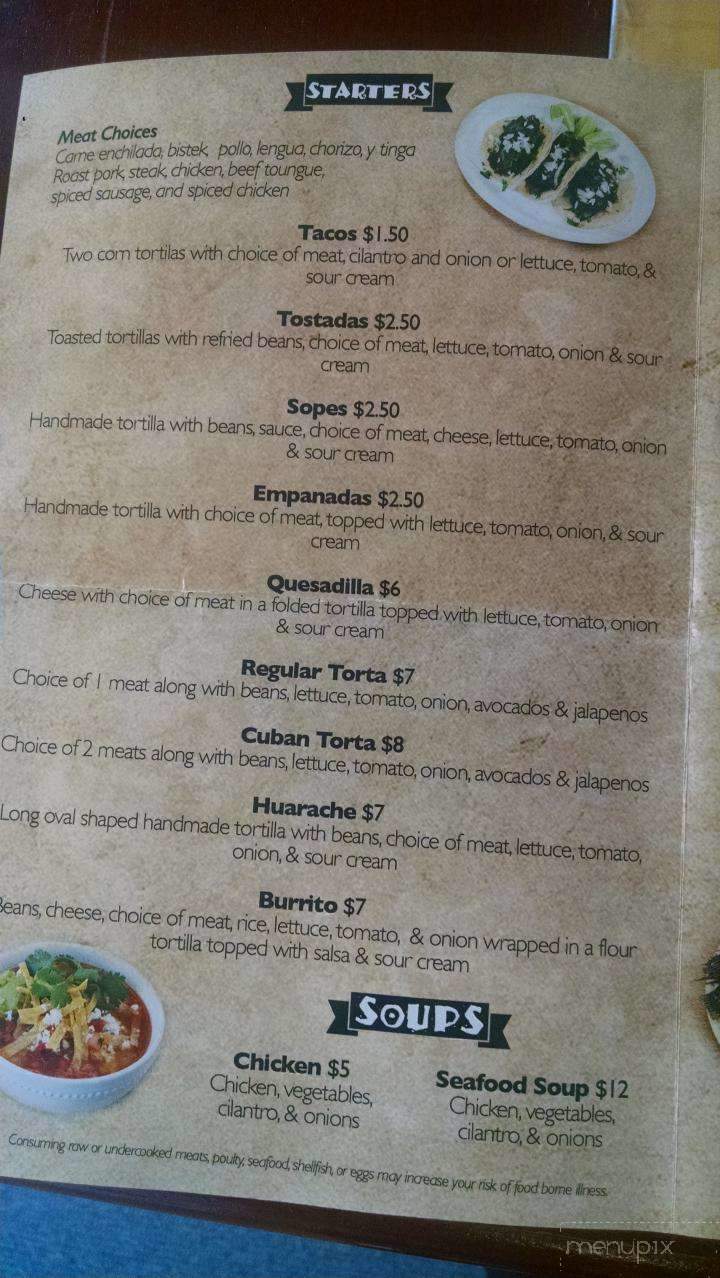 El Super Taco - Easton, PA menu_pic
