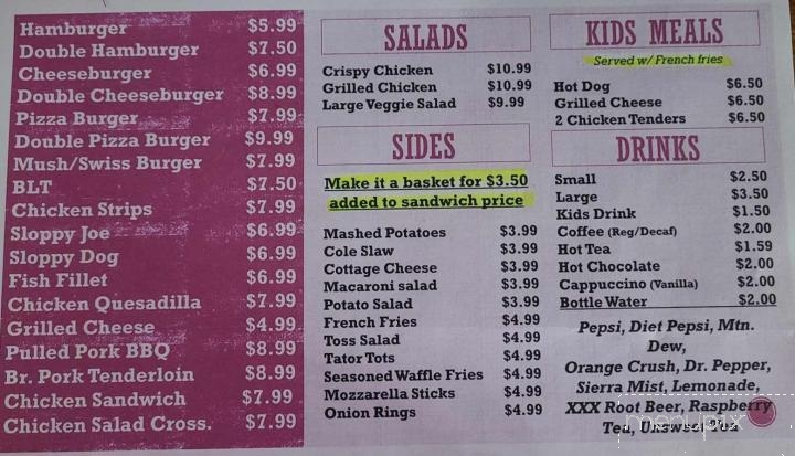 Wana-Cup Restaurant - Shipshewana, IN menu_pic