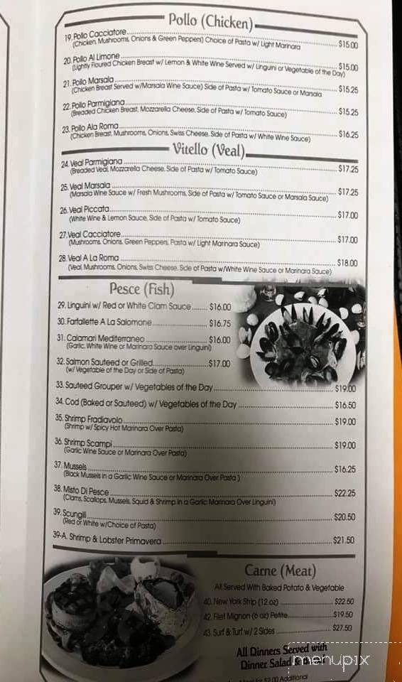 Roma Italian Restaurant - Ocala, FL menu_pic